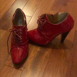 Red High Heel Boots